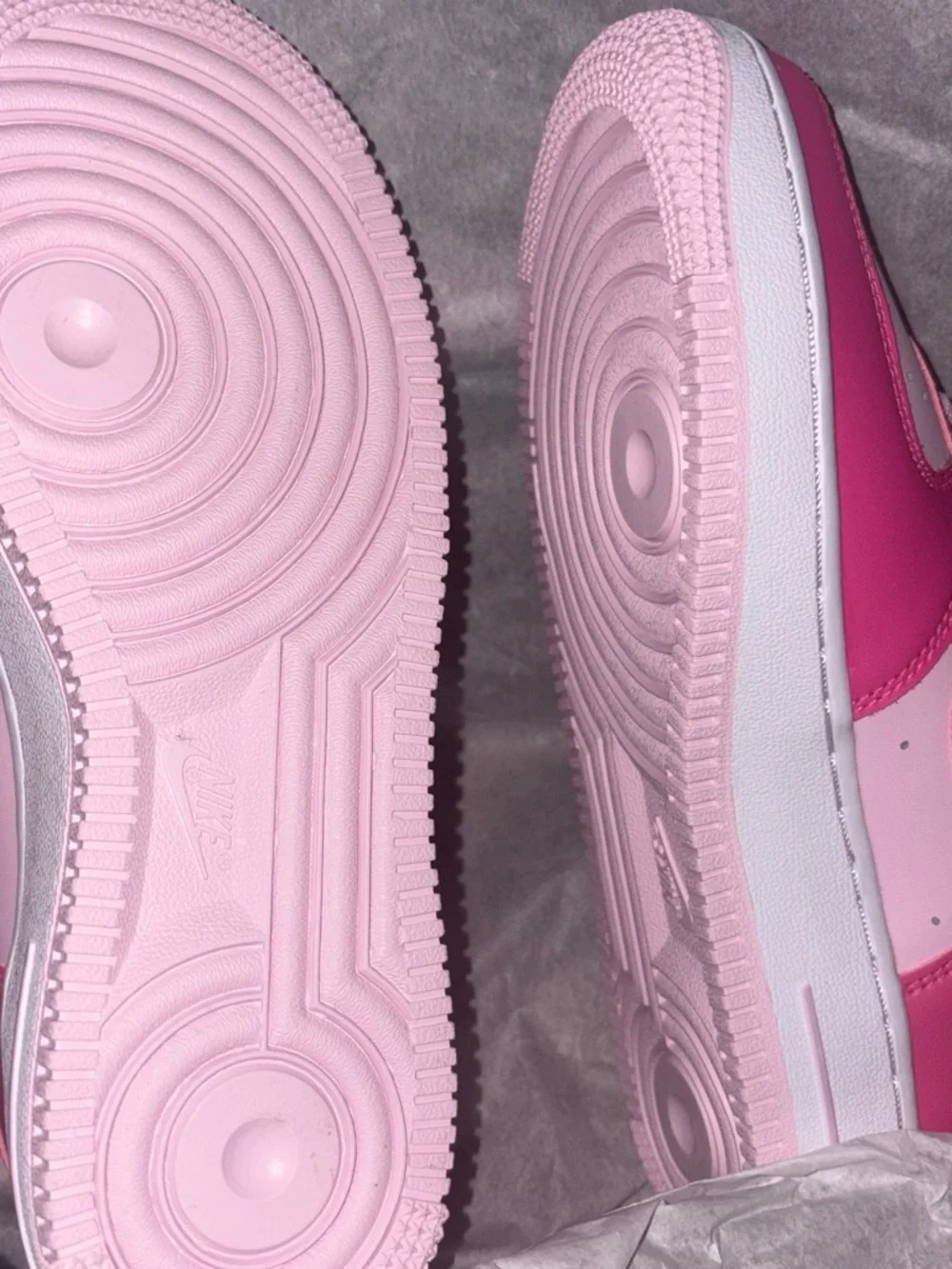 Nike Air force 1 BG Pink Two-Tone Low-Top Sneakers Size 5.5 (womens7)